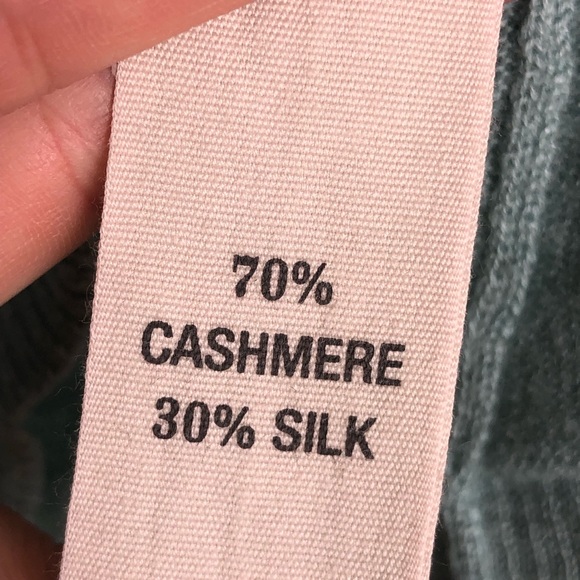 Ruehl No.925 Sea foam Green Cardigan Sweater Cashmere Silk Lightweight Womens XS - Picture 4 of 5